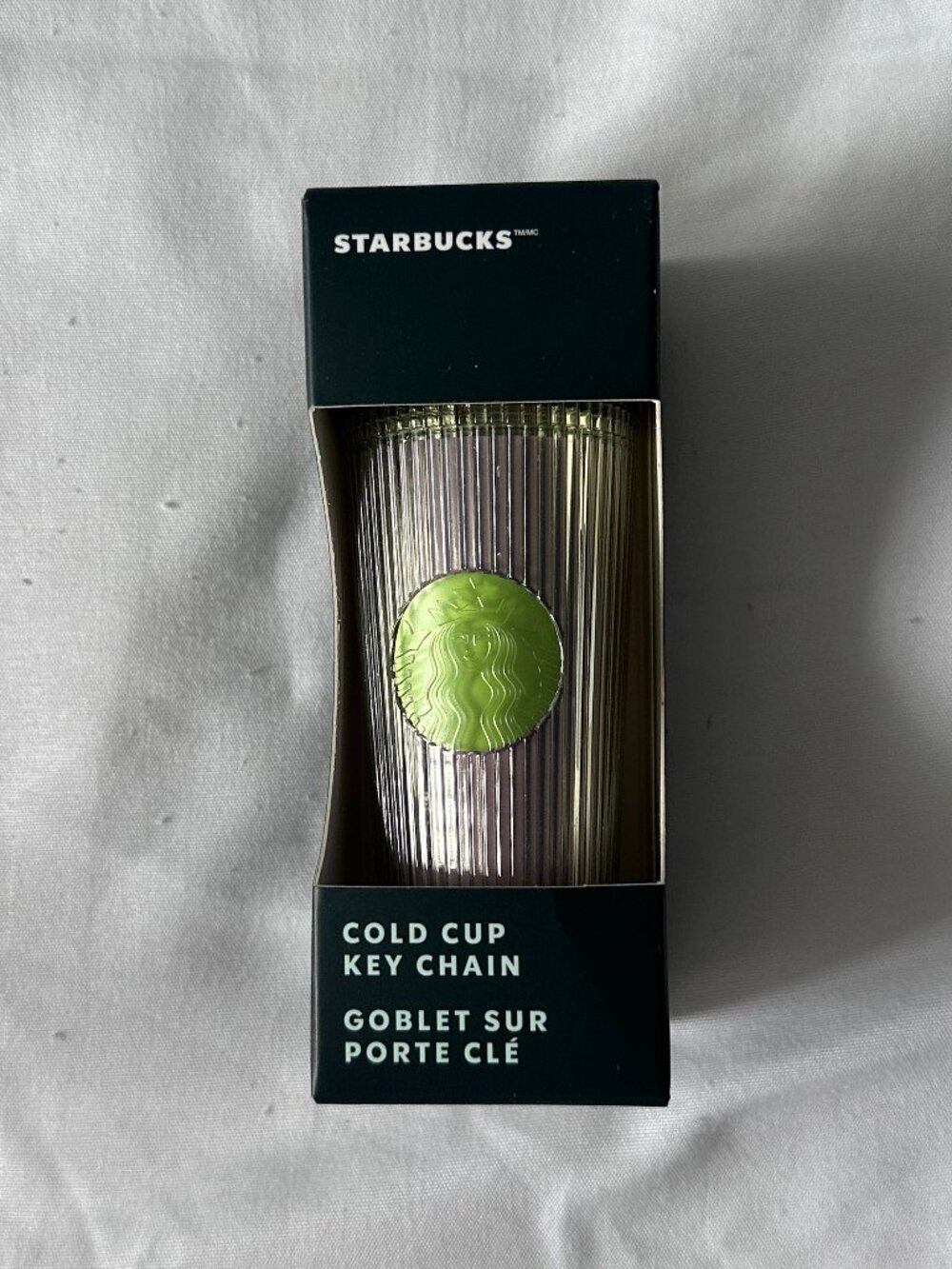Starbucks Cold Cup Keychain Jeweled Ornament NEW